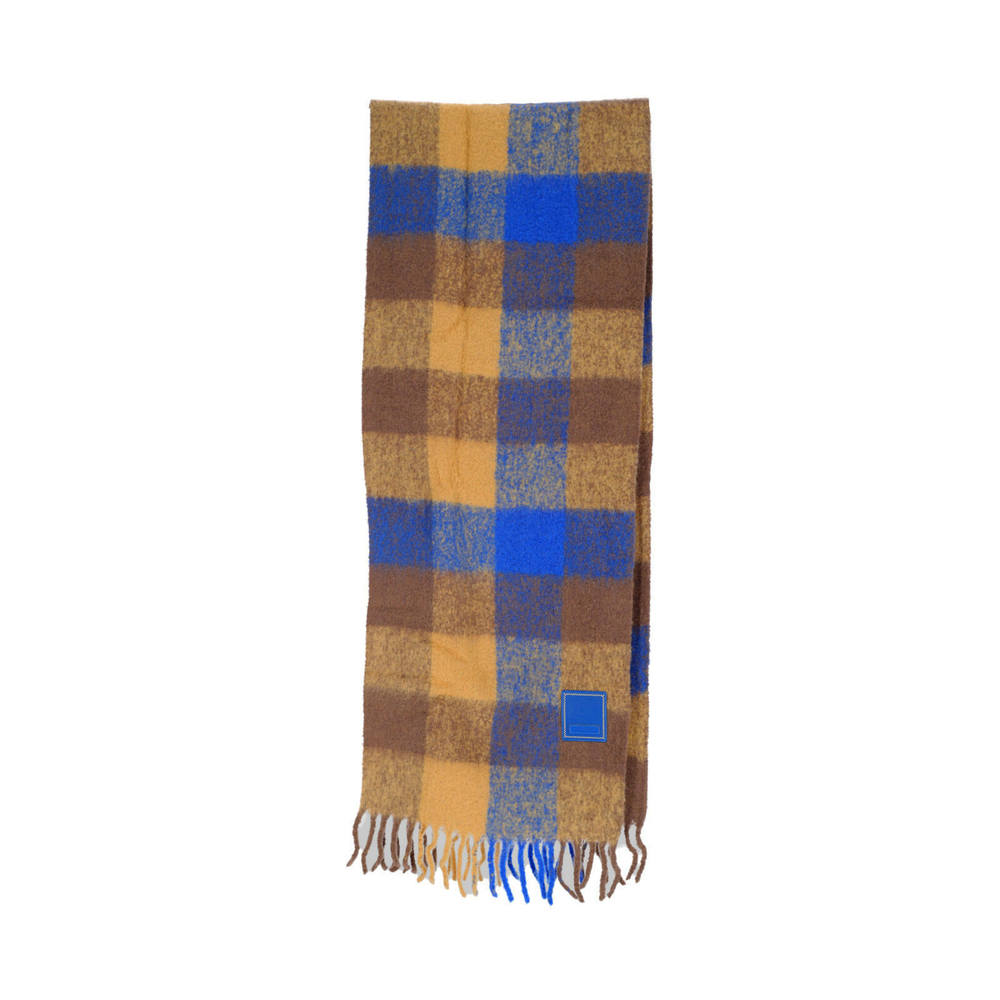 ADER ERROR Multicolor Checkered Wool Blend Faylen Muffler Scarf